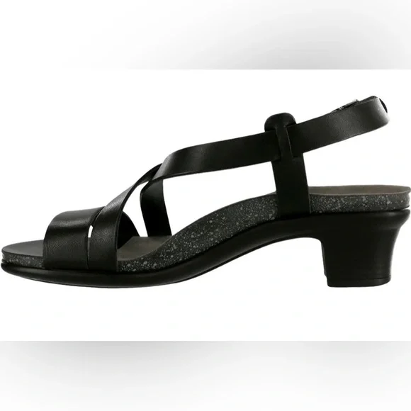 SAS Nouveau Black Leather Open Toe Casual Slingback Sandal-Women’s Sz 10.5M-NWOB - Picture 5 of 16